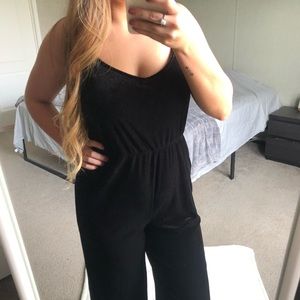 Black Ankle Length Jumpsuit Size Medium